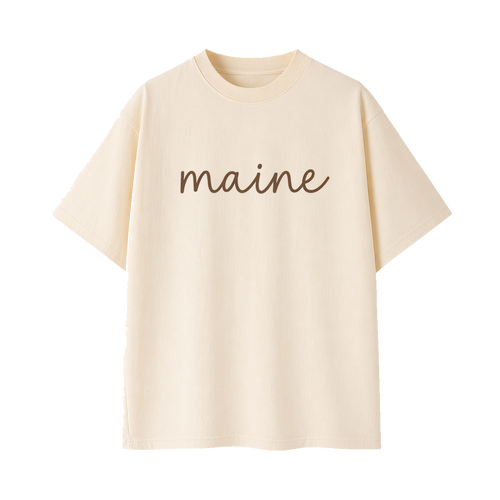 Collection 3 Maine Essential Cotton T-Shirt - Apricot front