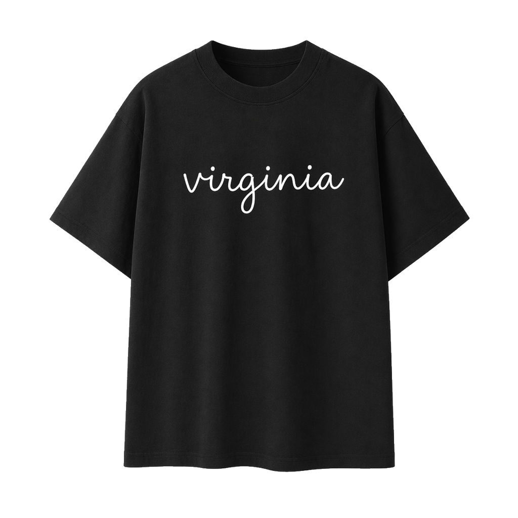 Collection 3 Virginia Essential Cotton T-Shirt - Black front