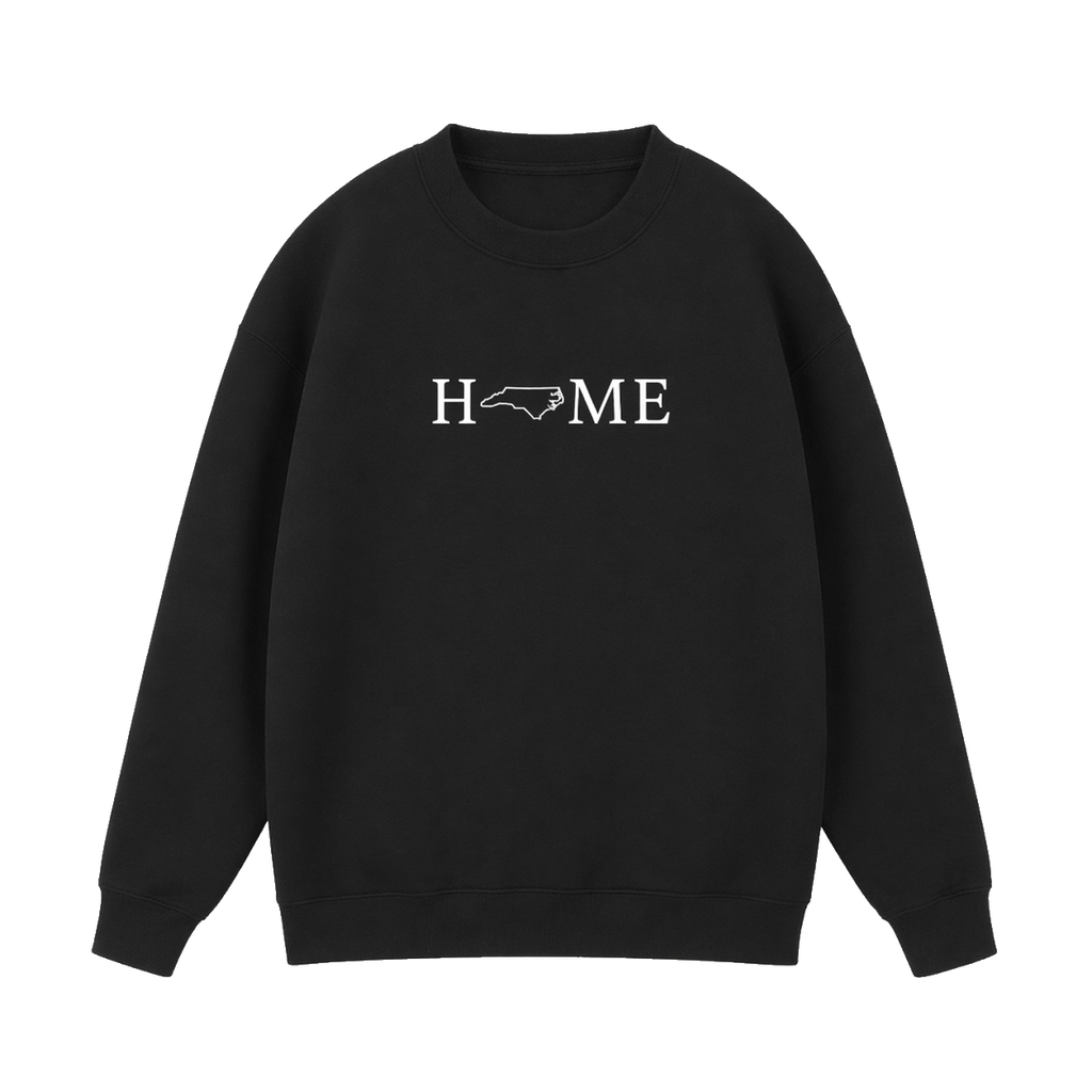 Collection 5 North Carolina Essential Heavyweight Crewneck Sweatshirt - Black front