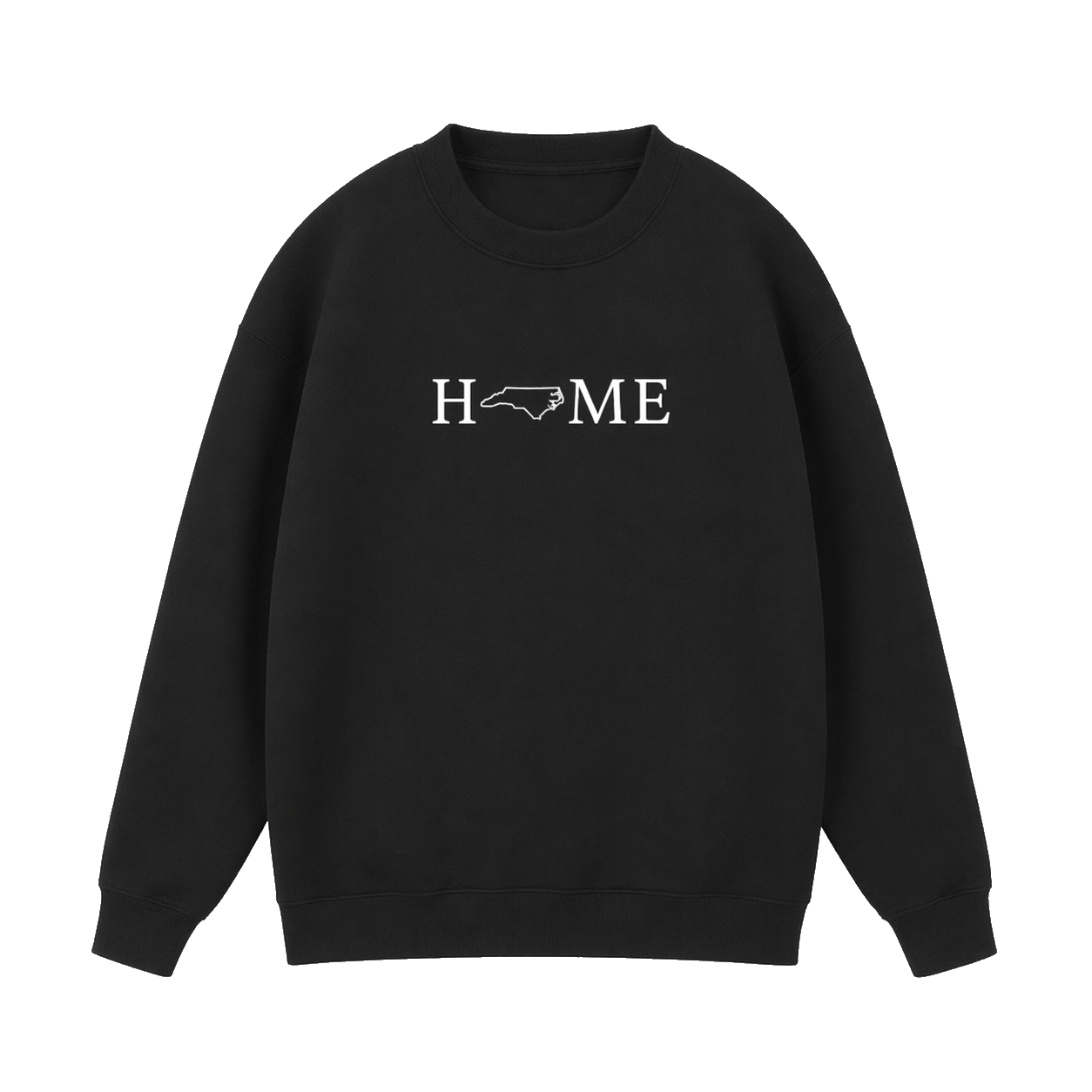 Collection 5 North Carolina Essential Heavyweight Crewneck Sweatshirt - Black front