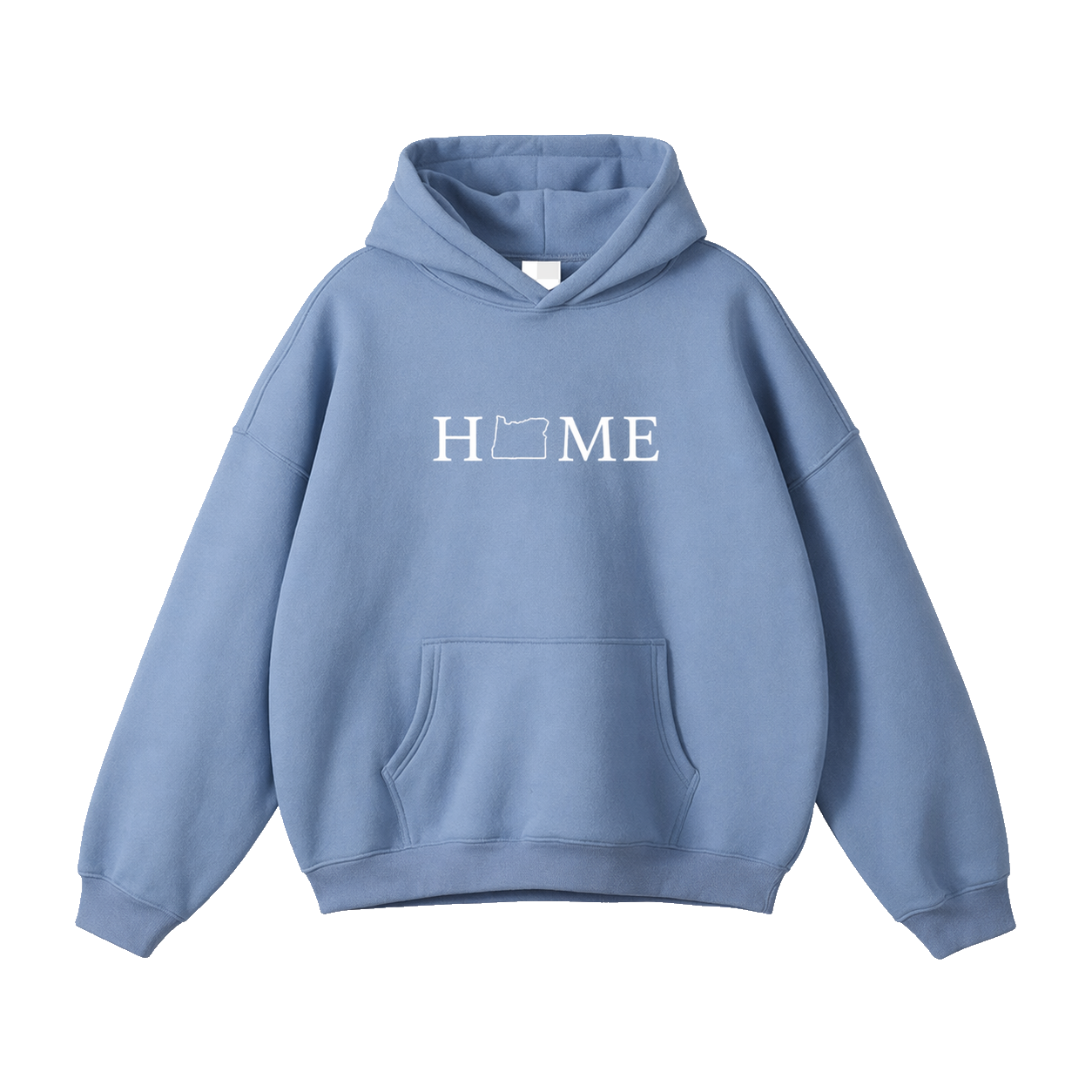Collection 5 Oregon Oversize Fleeced Hoodie - Medium Blue front