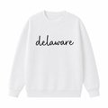 Collection 3 Delaware Essential Heavyweight Crewneck Sweatshirt - White front