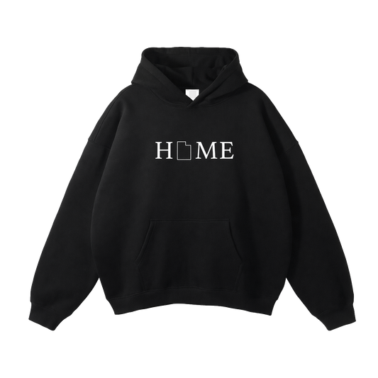 Collection 5 Utah Oversize Fleeced Hoodie - Black front