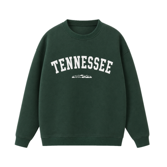 Collection 9 Tennessee Essential Heavyweight Crewneck Sweatshirt - Dark Green front