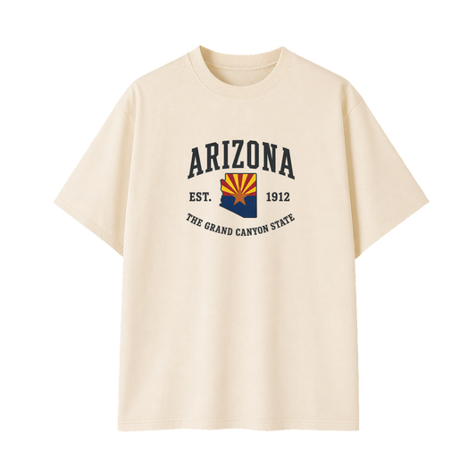 Collection 8 Arizona Essential Cotton T-Shirt - Apricot front