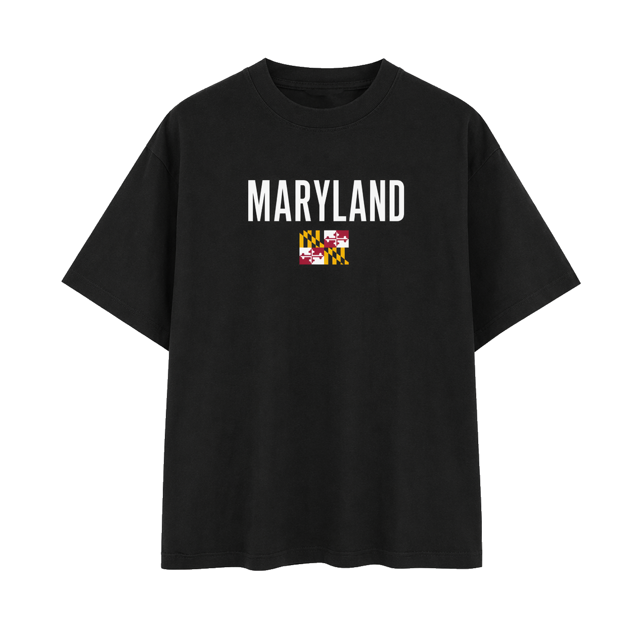 Collection 7 Maryland Essential Cotton T-Shirt - Black front