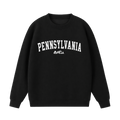 Collection 9 Pennsylvania Essential Heavyweight Crewneck Sweatshirt - Black front