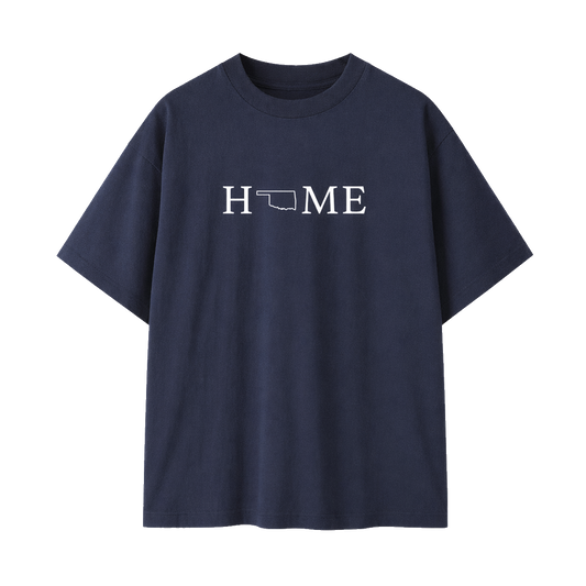 Collection 5 Oklahoma Essential Cotton T-Shirt - Navy Blue front