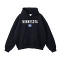 Collection 7 Minnesota Oversize Fleeced Hoodie - Black front