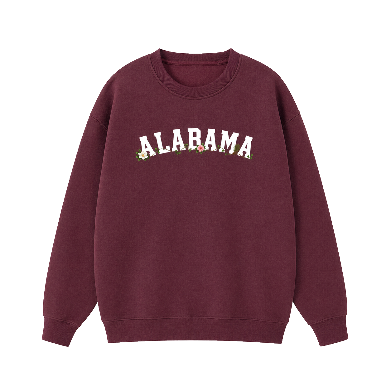 Collection 10 Alabama Essential Heavyweight Crewneck Sweatshirt - Dull Red front