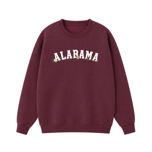 Collection 10 Alabama Essential Heavyweight Crewneck Sweatshirt - Dull Red front