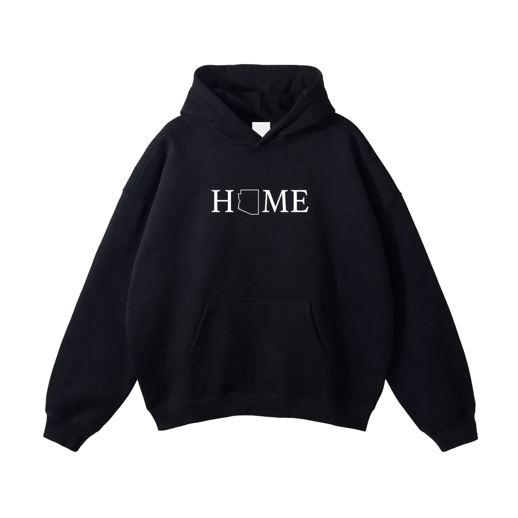 Collection 5 Arizona Oversize Fleeced Hoodie - Black front