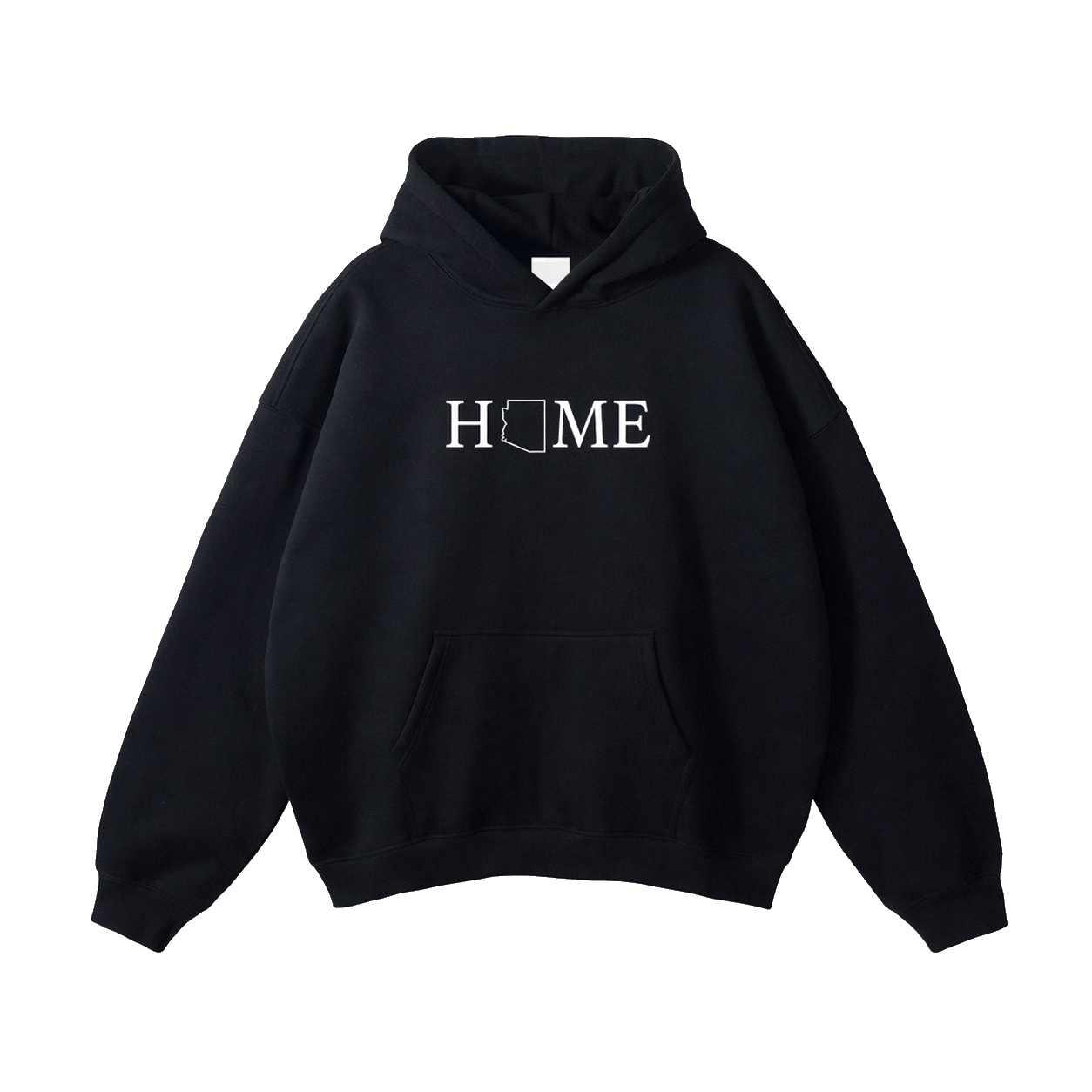 Collection 5 Arizona Oversize Fleeced Hoodie - Black front