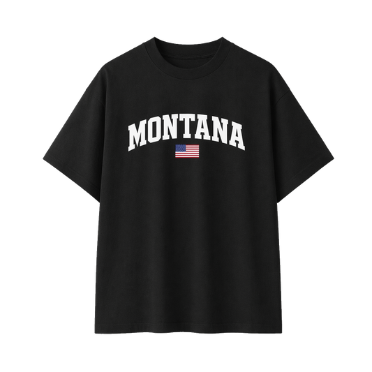 Collection 2 Montana Essential Cotton T-Shirt - Black front