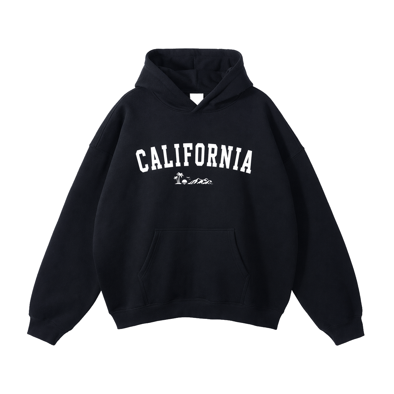 Collection 9 California Oversize Fleeced Hoodie - Black front