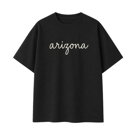 Collection 3 Arizona Essential Cotton T-Shirt - Black front
