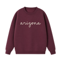 Collection 3 Arizona Essential Heavyweight Crewneck Sweatshirt - Dull Red front
