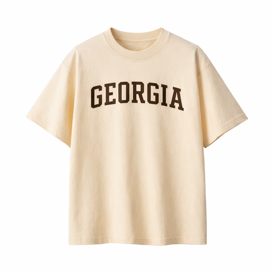 Collection 1 Georgia Essential Cotton T-Shirt - Apricot front