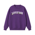 Collection 10 Louisiana Essential Heavyweight Crewneck Sweatshirt - Purple front