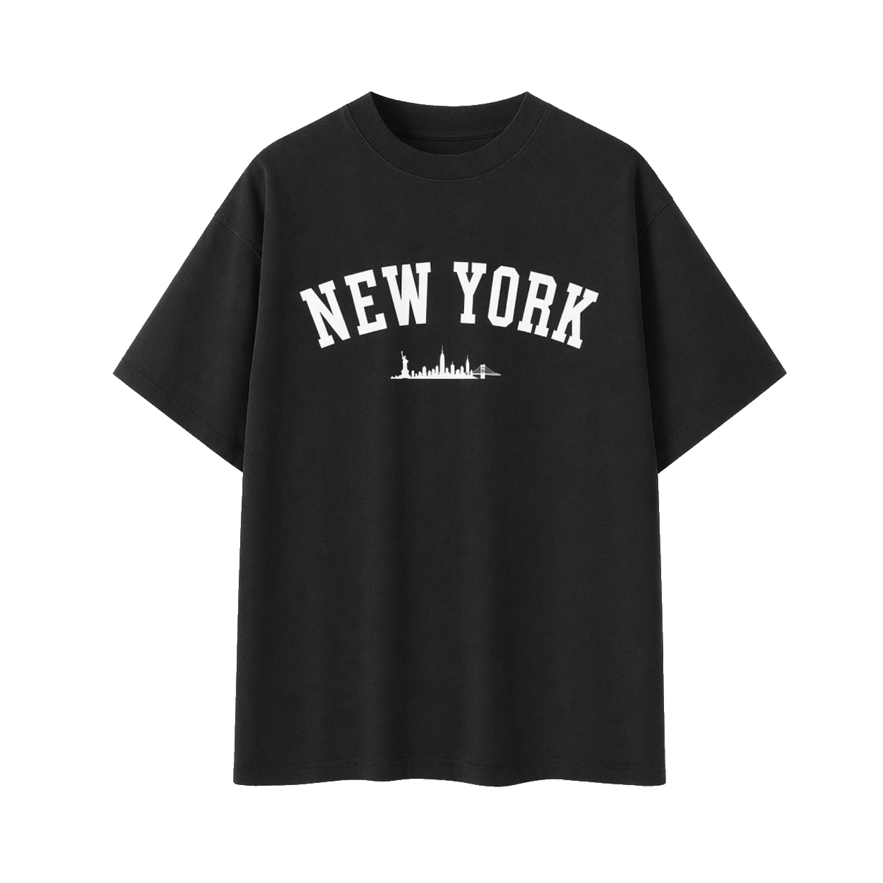 Collection 9 New York Essential Cotton T-Shirt - Black front