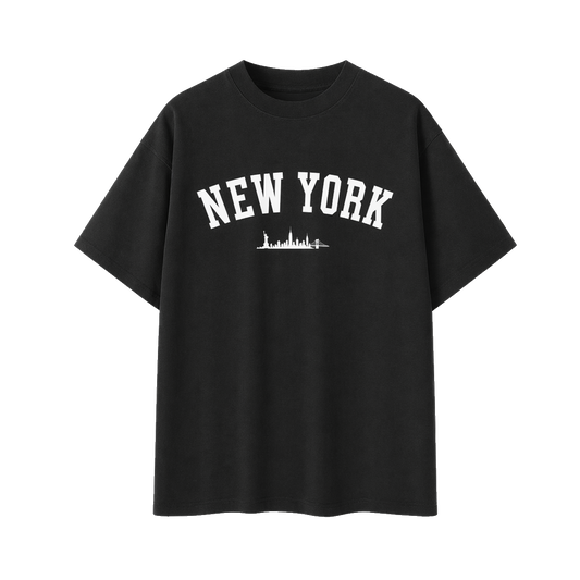 Collection 9 New York Essential Cotton T-Shirt - Black front