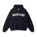Collection 10 Maryland Oversize Fleeced Hoodie - Black front
