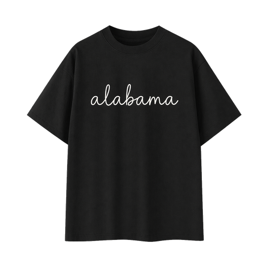 Collection 3 Alabama Essential Cotton T-Shirt - Black front