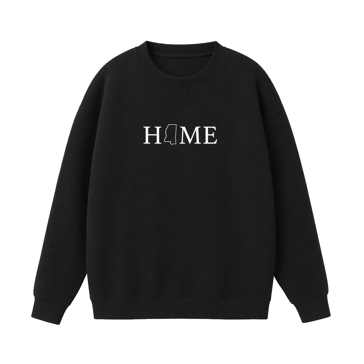 Collection 5 Mississippi Essential Heavyweight Crewneck Sweatshirt - Black front