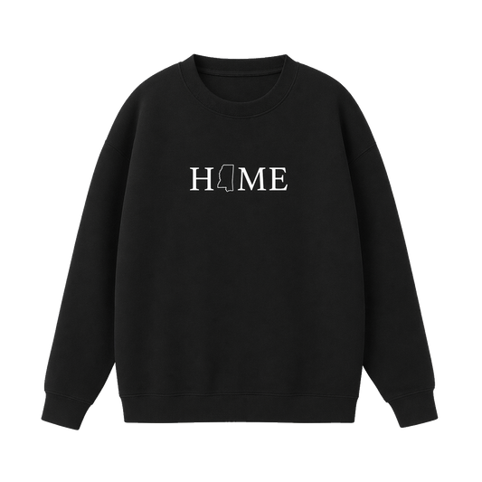 Collection 5 Mississippi Essential Heavyweight Crewneck Sweatshirt - Black front