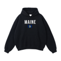 Collection 7 Maine Oversize Fleeced Hoodie - Black front