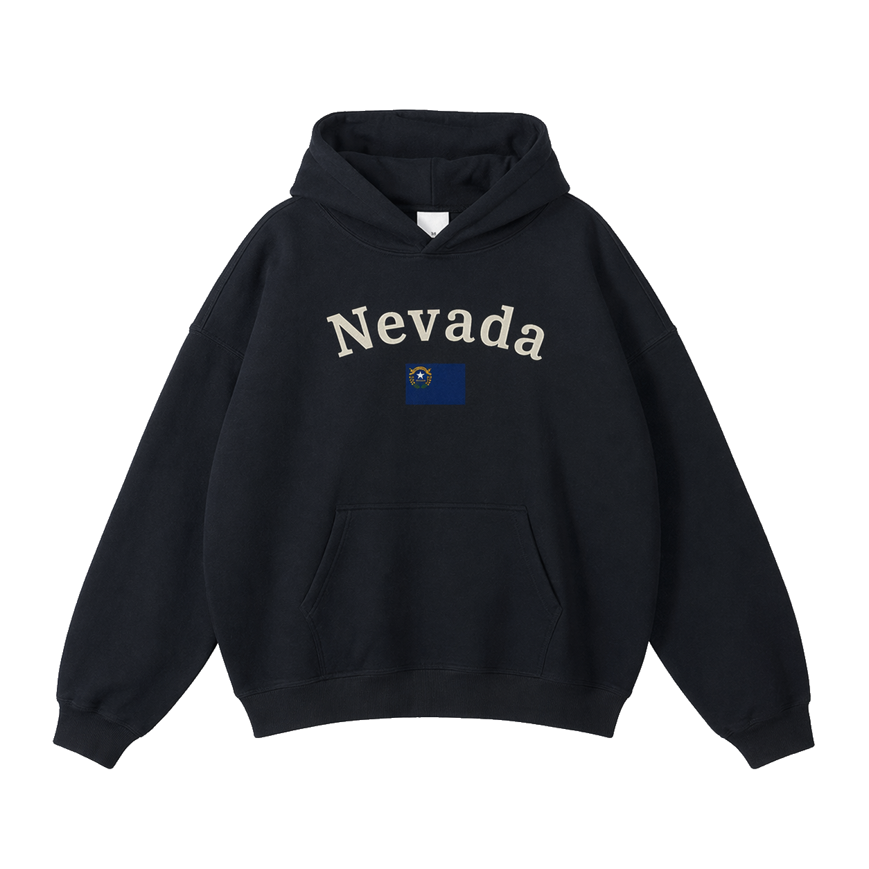 Collection 6 Nevada Oversize Fleeced Hoodie - Black front