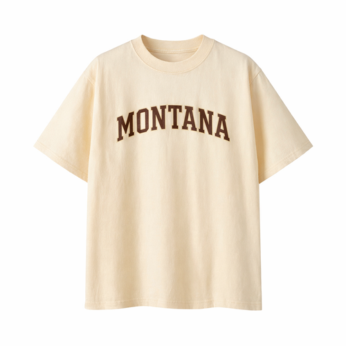 Collection 1 Montana Essential Cotton T-Shirt - Apricot front