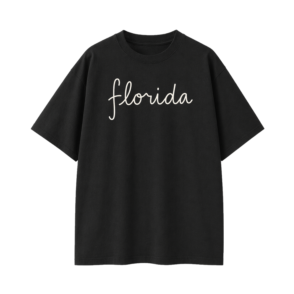 Collection 3 Florida Essential Cotton T-Shirt - Black front