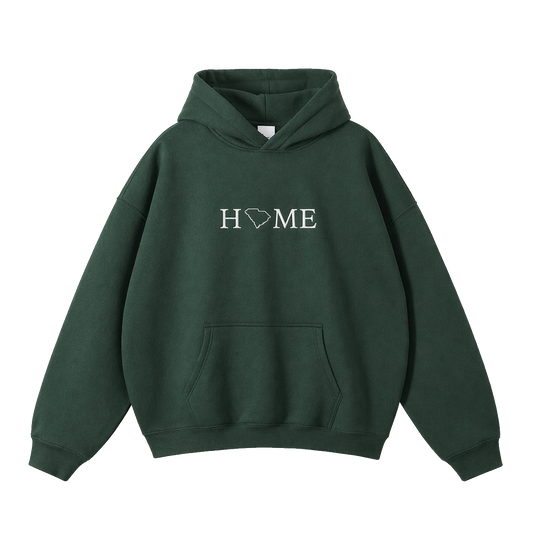 Collection 5 South Carolina Oversize Fleeced Hoodie - Eden Green front