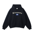 Collection 6 Minnesota Oversize Fleeced Hoodie - Black front