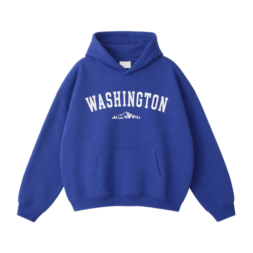 Collection 9 Washington Oversize Fleeced Hoodie - Klein Blue front