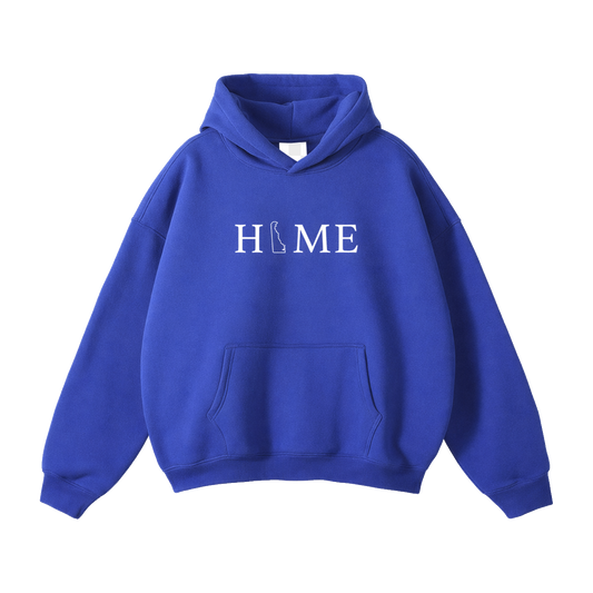 Collection 5 Delaware Oversize Fleeced Hoodie - Klein Blue front