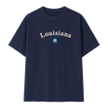 Collection 6 Louisiana Essential Cotton T-Shirt - Navy Blue front