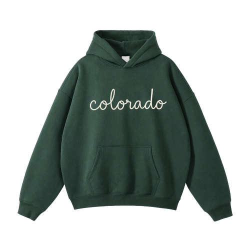 Collection 3 Colorado Oversize Fleeced Hoodie - Eden Green front