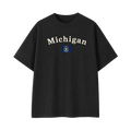 Collection 6 Michigan Essential Cotton T-Shirt - Black front