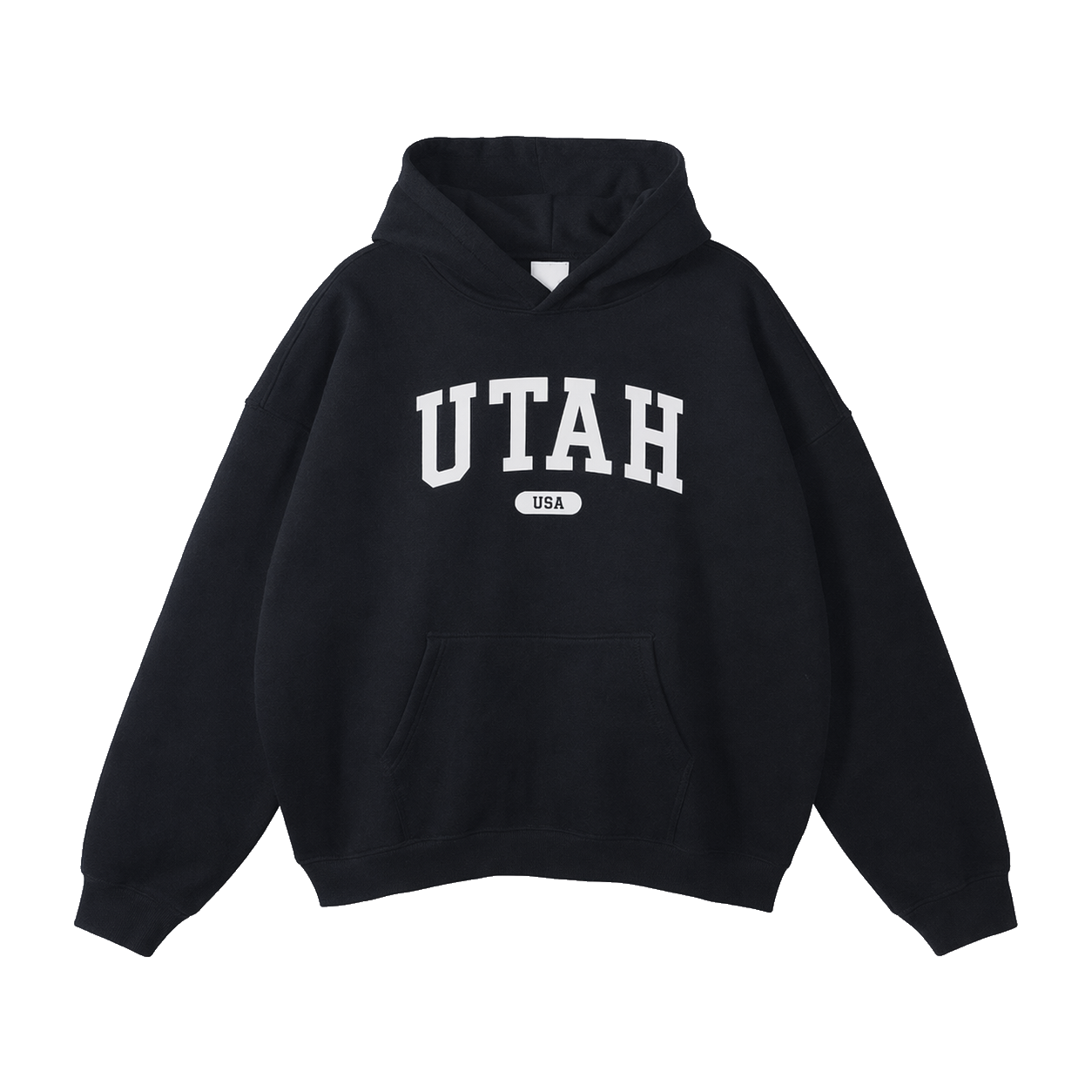 Collection 4 Utah Oversize Fleeced Hoodie - Black front