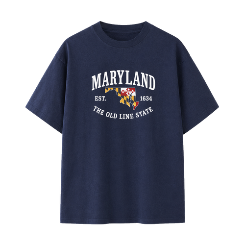 Collection 8 Maryland Essential Cotton T-Shirt - Navy Blue front