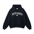 Collection 4 South Dakota Oversize Fleeced Hoodie - Black front