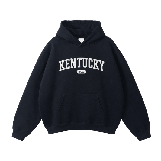 Collection 4 Kentucky Oversize Fleeced Hoodie - Black front