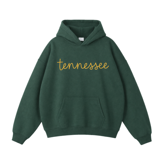 Collection 3 Tennessee Oversize Fleeced Hoodie - Eden Green front