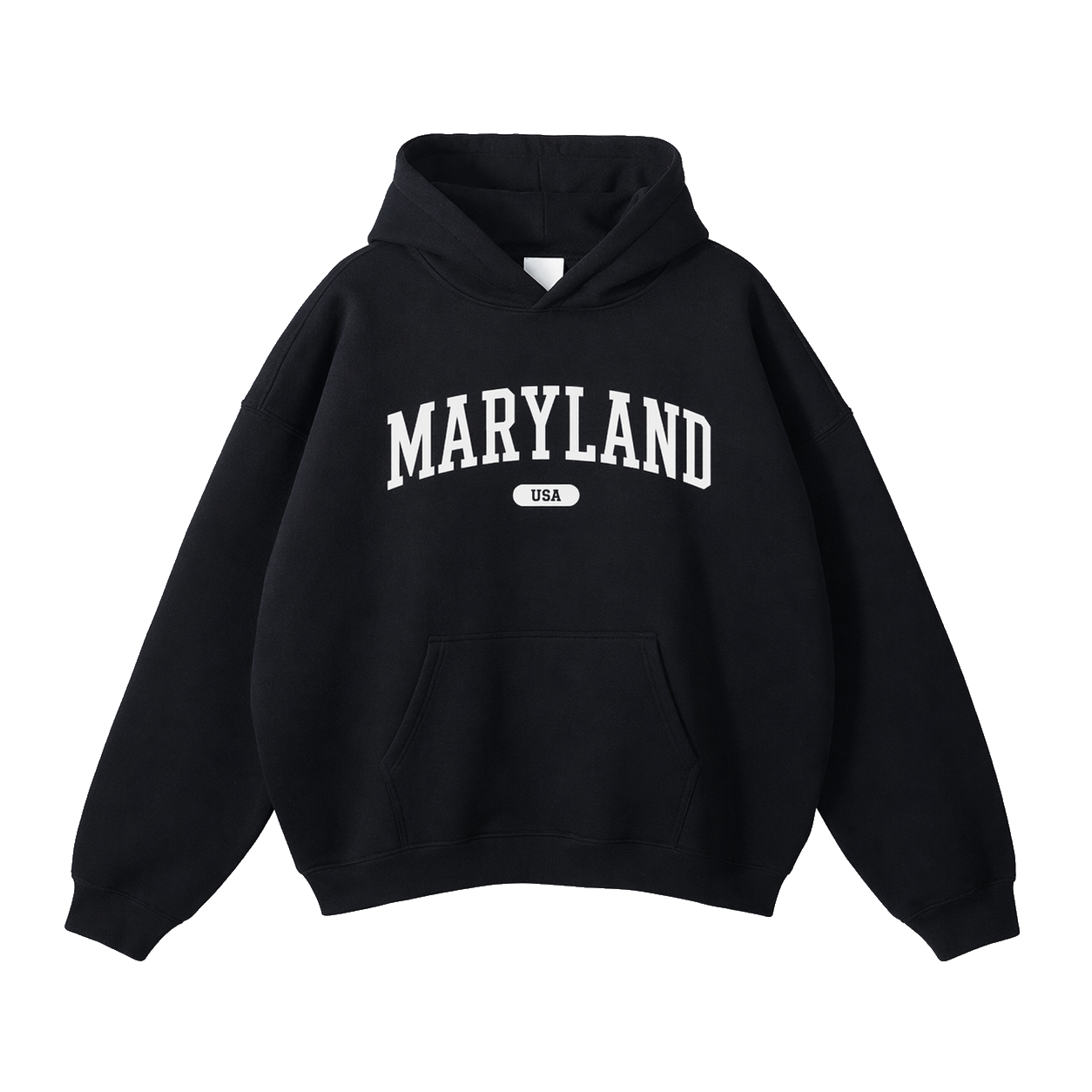 Collection 4 Maryland Oversize Fleeced Hoodie - Black front