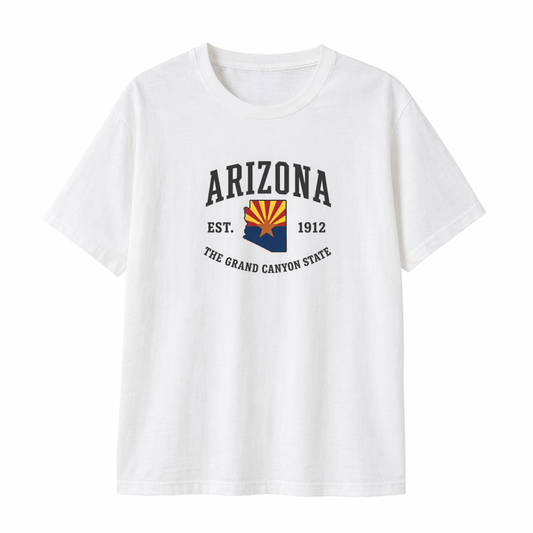 Collection 8 Arizona Essential Cotton T-Shirt - White front