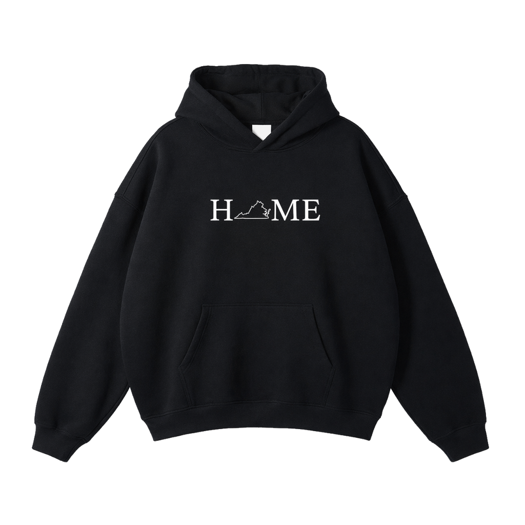 Collection 5 Virginia Oversize Fleeced Hoodie - Black front