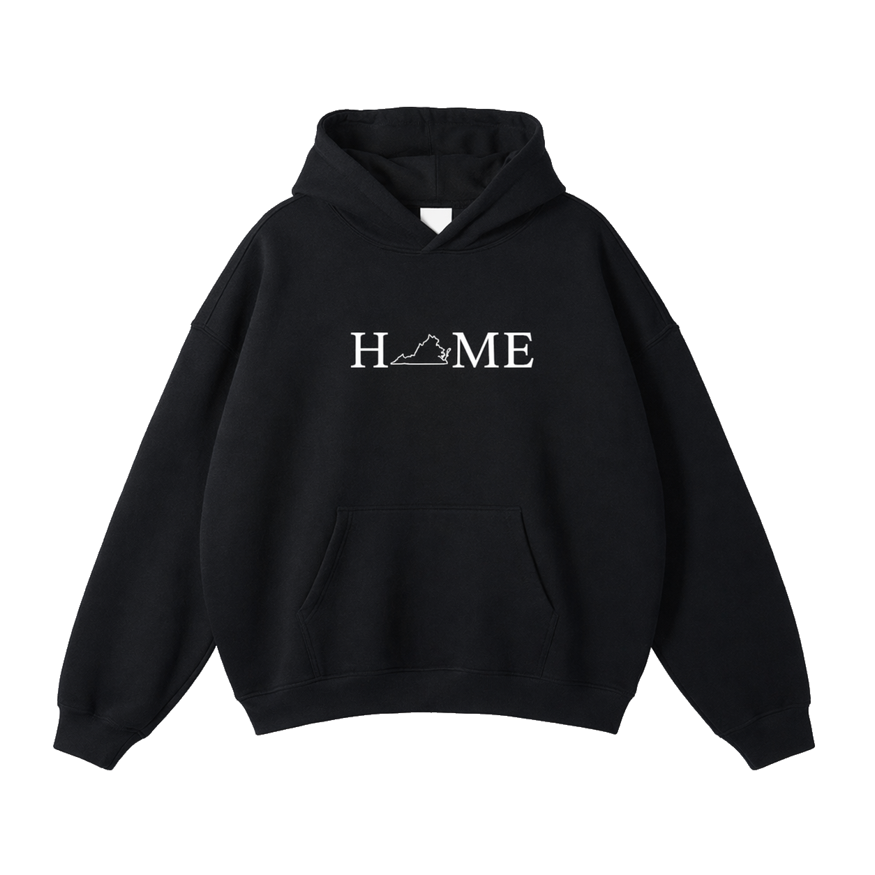 Collection 5 Virginia Oversize Fleeced Hoodie - Black front