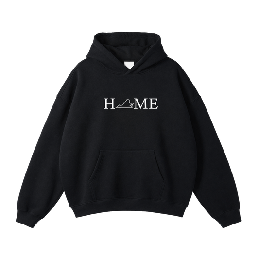 Collection 5 Virginia Oversize Fleeced Hoodie - Black front